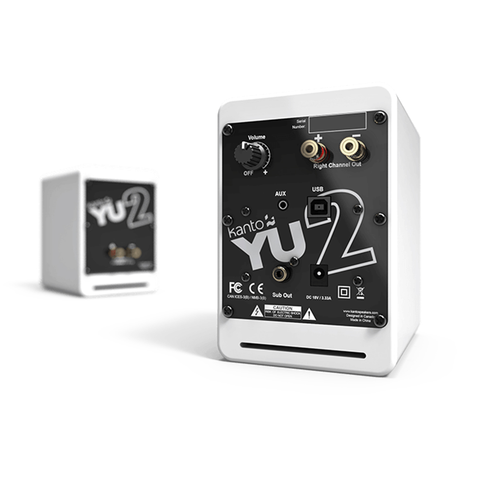 Kanto Yu2 USB 喇叭(啞光白)