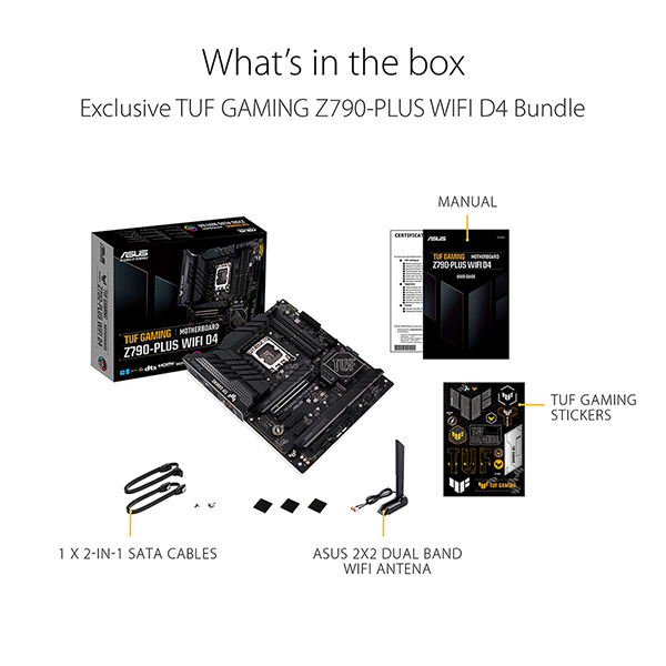ASUS TUF GAMING Z790-PLUS WIFI D4 DDR4 主機板- 2000Fun商城香港人既
