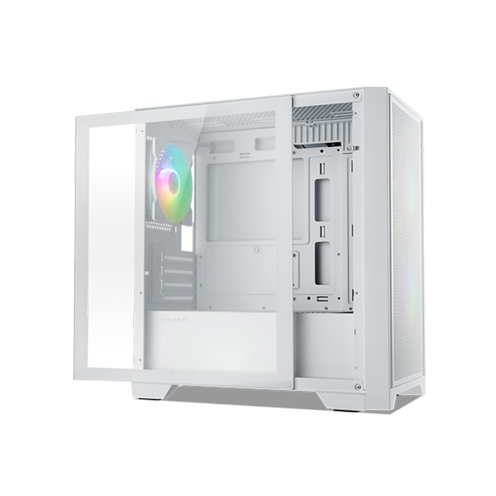 Tecware High Airflow NEO M2 MATX 玻璃側透機箱(白色)