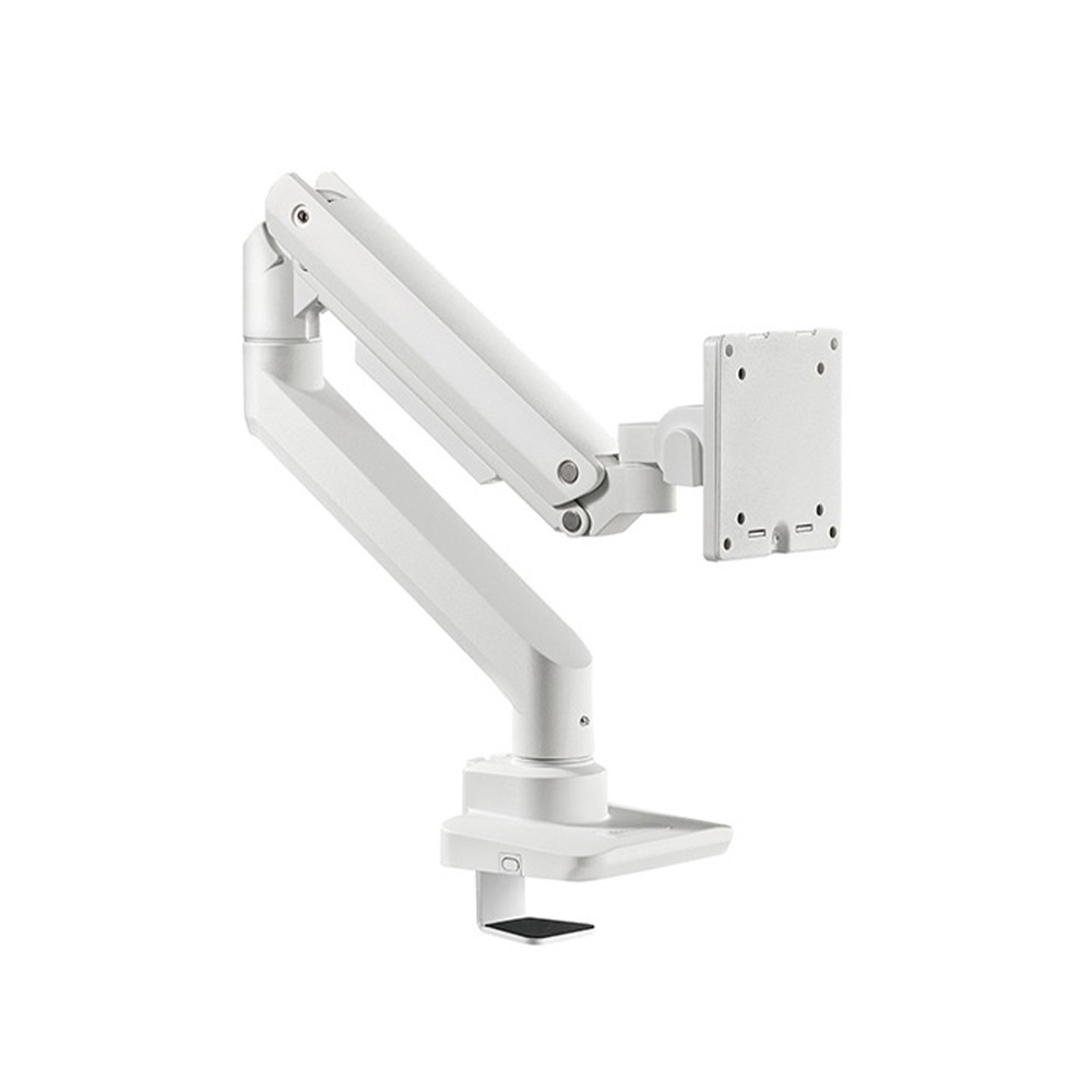 SilverStone ARM14 多功能調整高性能氣壓彈簧 單顯示器支架(白色)