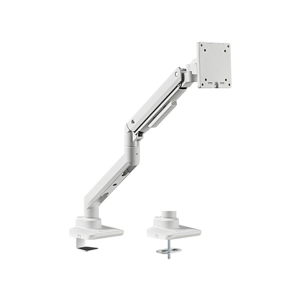 SilverStone ARM14 多功能調整高性能氣壓彈簧 單顯示器支架(白色)