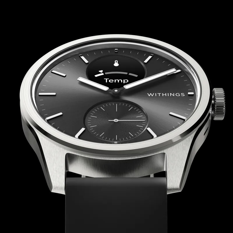 Withings ScanWatch 2 混合指針式智能手錶(Black-黑色-42mm)