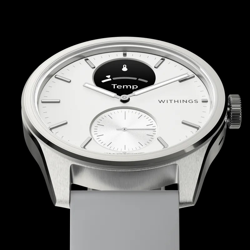 Withings ScanWatch 2 混合指針式智能手錶(White-白-42mm)