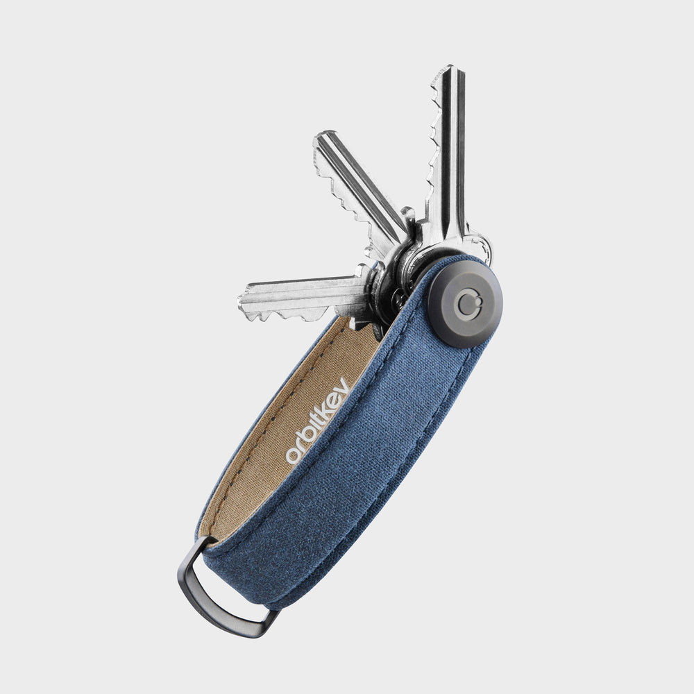 Orbitkey Waxed Canvas Key Organiser 鎖匙收納帶(海軍藍)