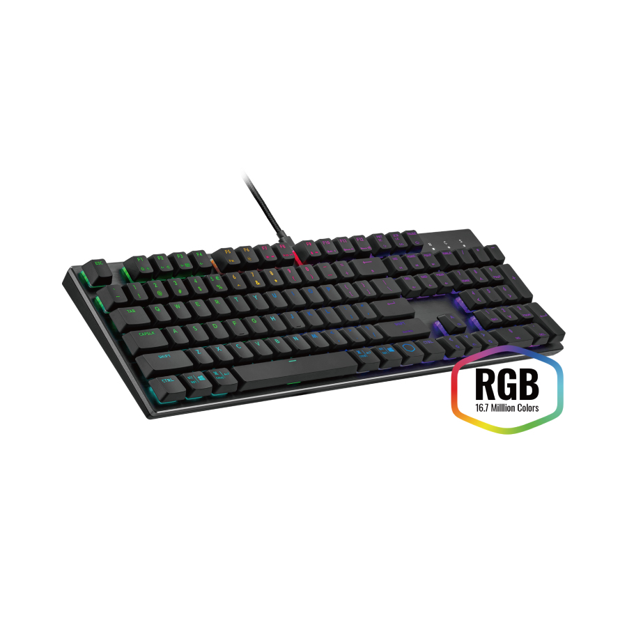 Cooler Master SK652 Low Profile 矮軸機械式鍵盤(黑色)(茶軸)