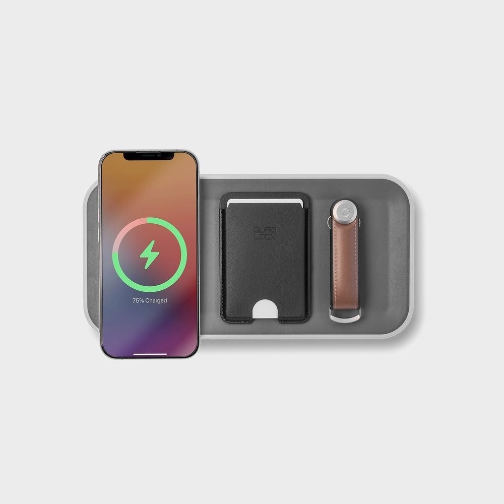 Orbitkey Nest V2 Desktop Organiser 內置無線充電收納盒(灰白色)