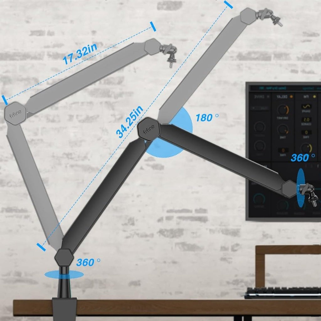 FIFINE BM66 麥克風支架(白色)