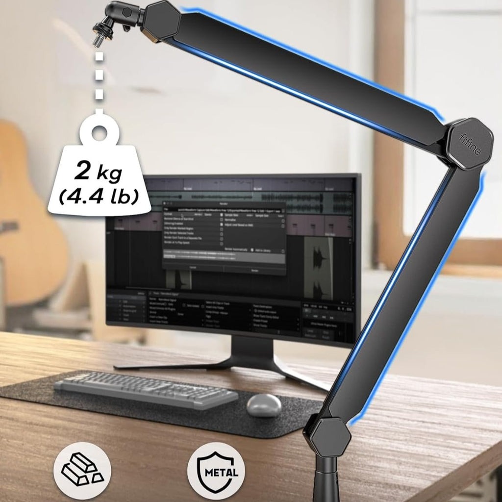 FIFINE BM66 麥克風支架(白色)