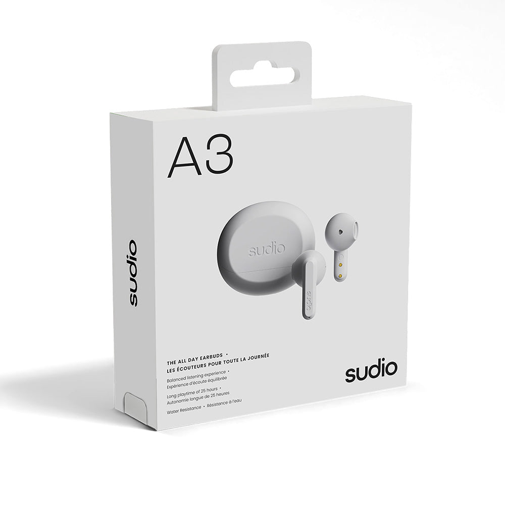 Sudio A3 防水真無線耳機(白色)