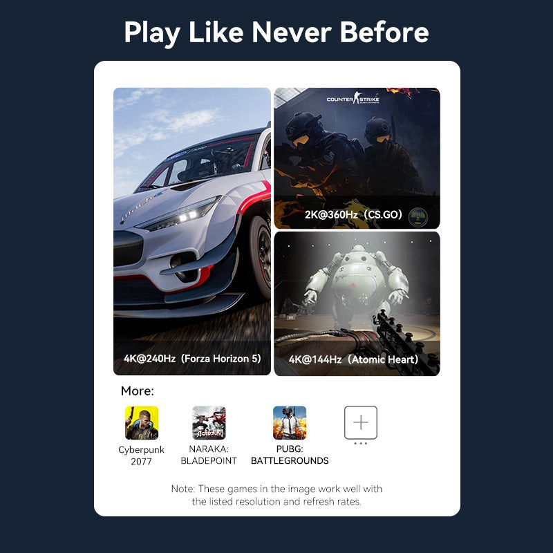 Vention Displayport 2.1 16K@30Hz/10K@60Hz/4K@240Hz 尼龍編織影像線(3m)