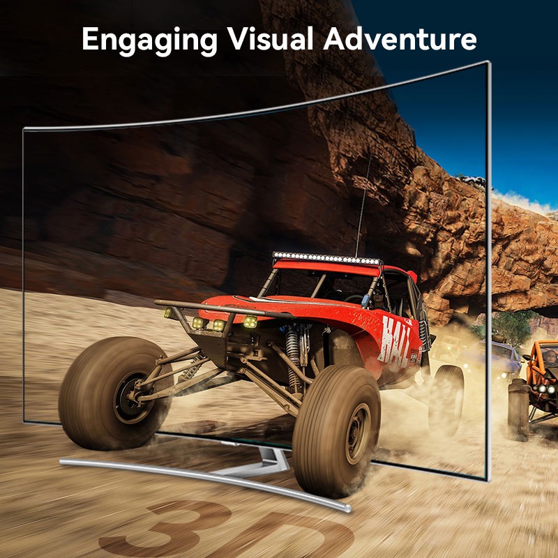 Vention Displayport 2.1 16K@30Hz/10K@60Hz/4K@240Hz 尼龍編織影像線(3m)