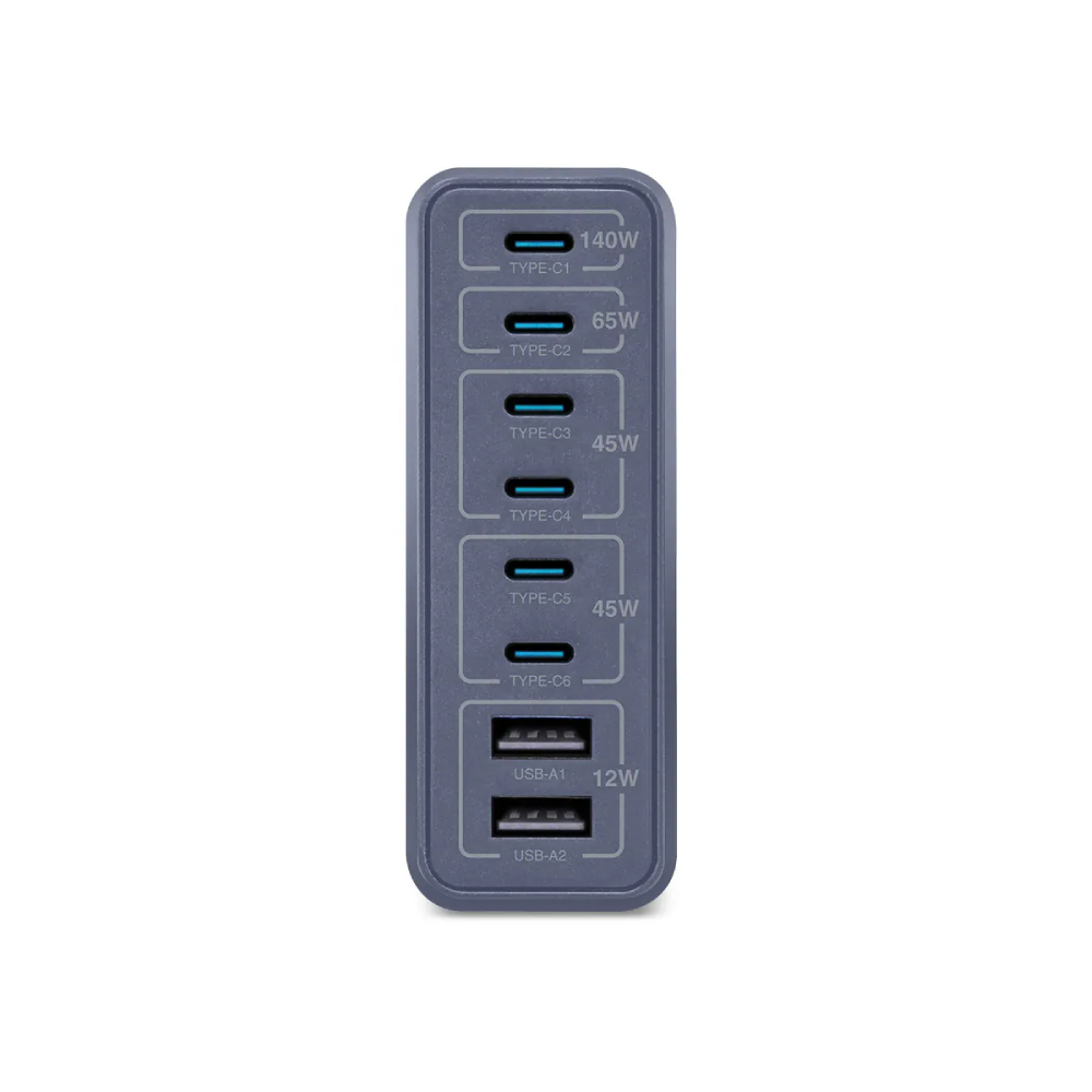 XPower PC240GaN 240W 8輸出 PD3.1/PPS 桌上型GaN充電器(Grey)