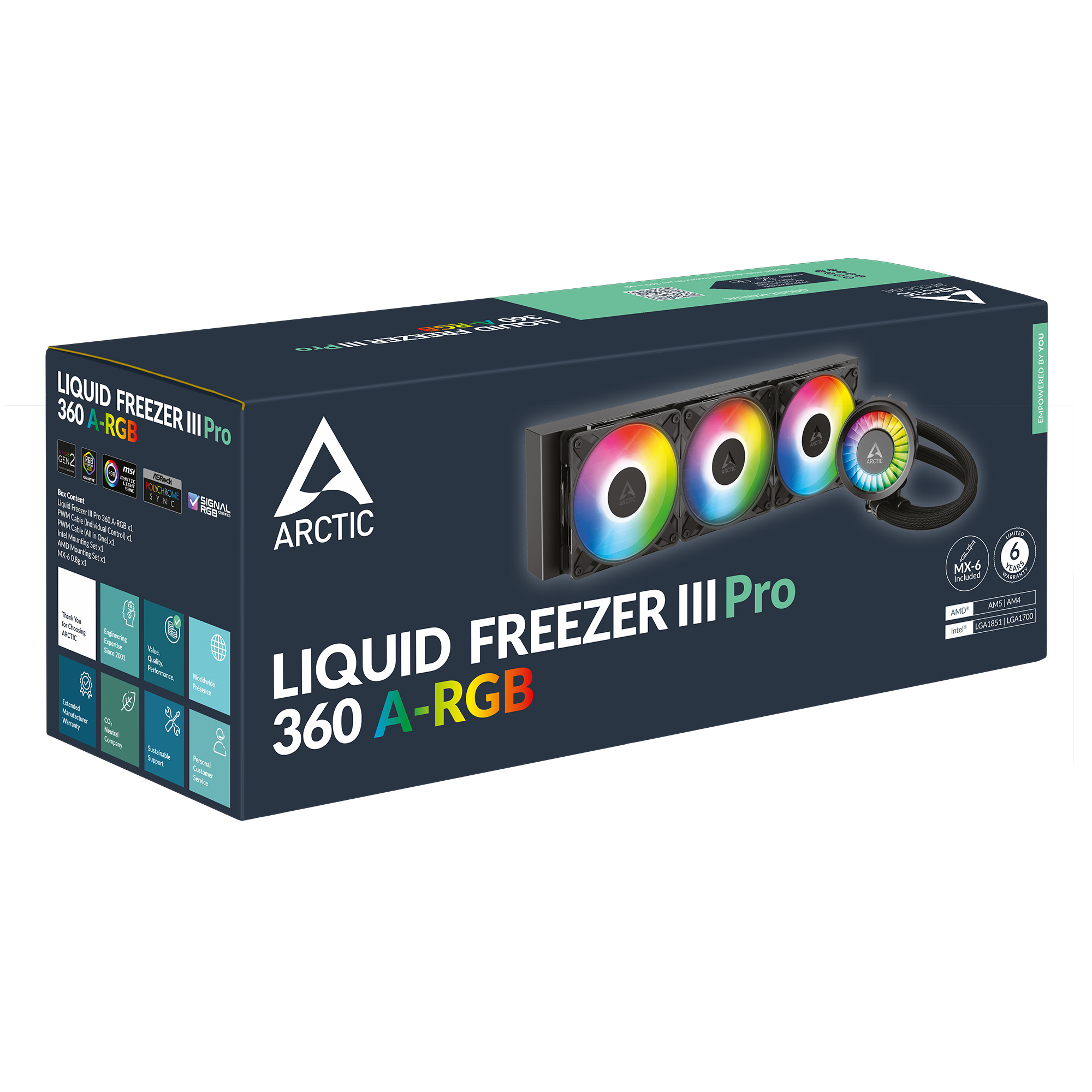 ARCTIC Liquid Freezer III PRO 360 水冷散熱器(RGB-Black-黑色)