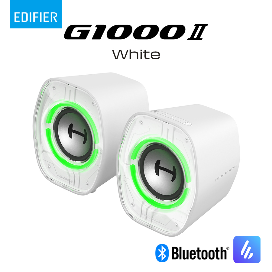 Edifier G1000 II 藍牙5.4 桌上型 2.0 電競喇叭(白色)