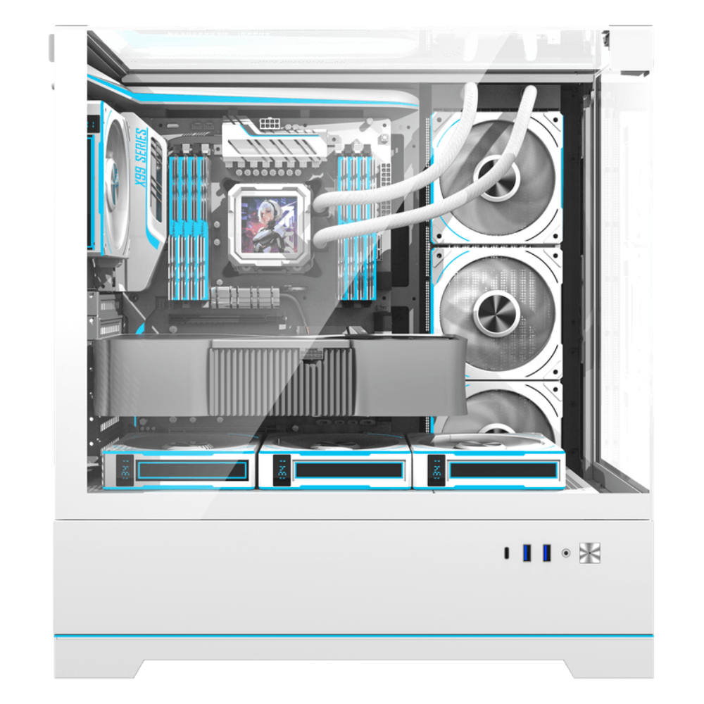 darkFlash DY450 Pro ATX機箱(白色)