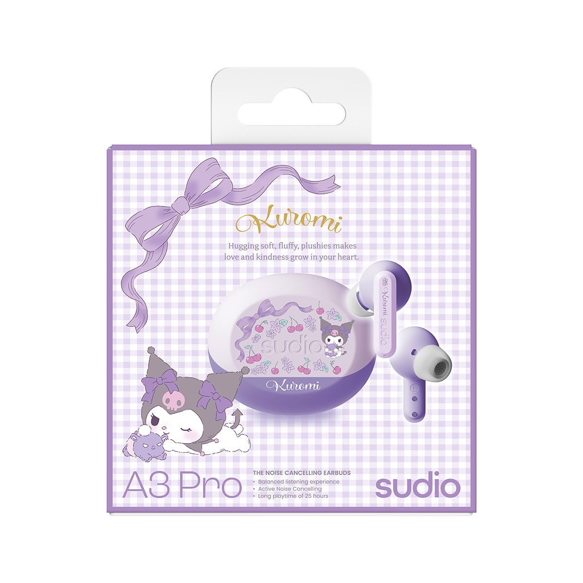 Sudio A3 Pro 防水主動降噪真無線耳機Kuromi香港限定版(魅力紫)