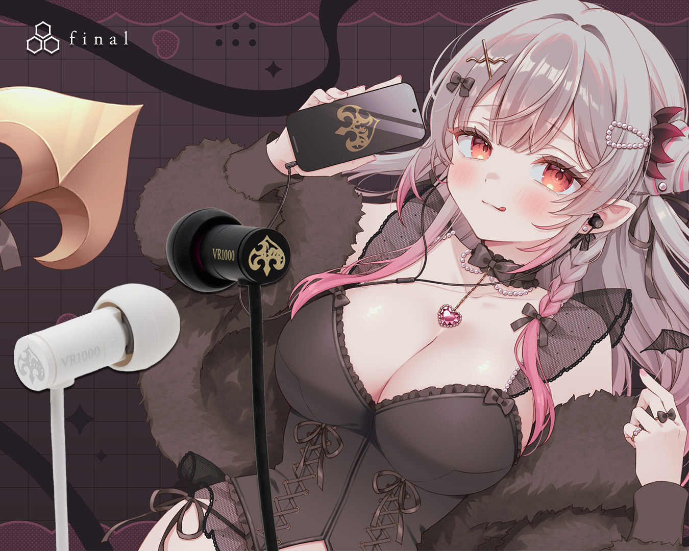 【香港行貨】Final Audio VR1000 for ASMR 有線入耳式耳機(周防 Patra White)