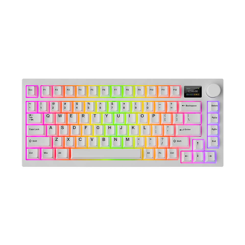 Tecware Spectre 75 RGB 三模 無線機械式遊戲鍵盤(白色-青軸)