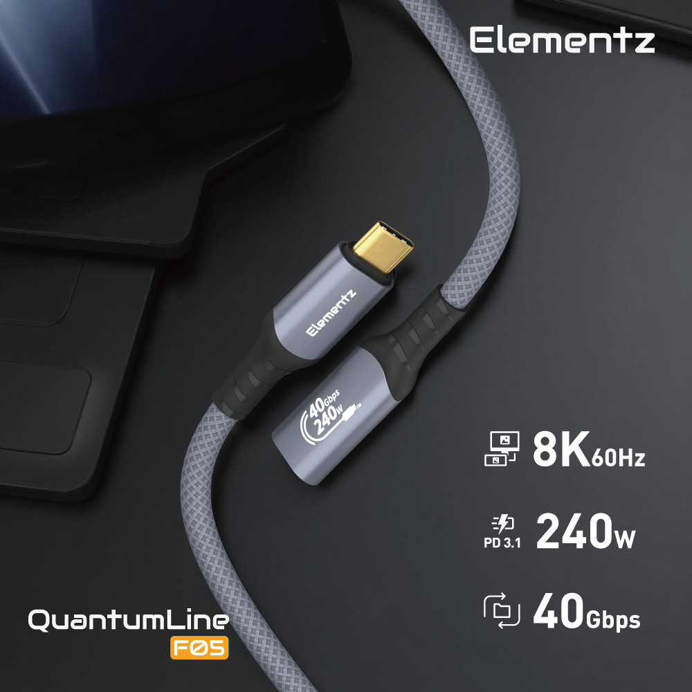 Elementz USB4 USB C To CF 延長線(NQL-F05)(100cm)