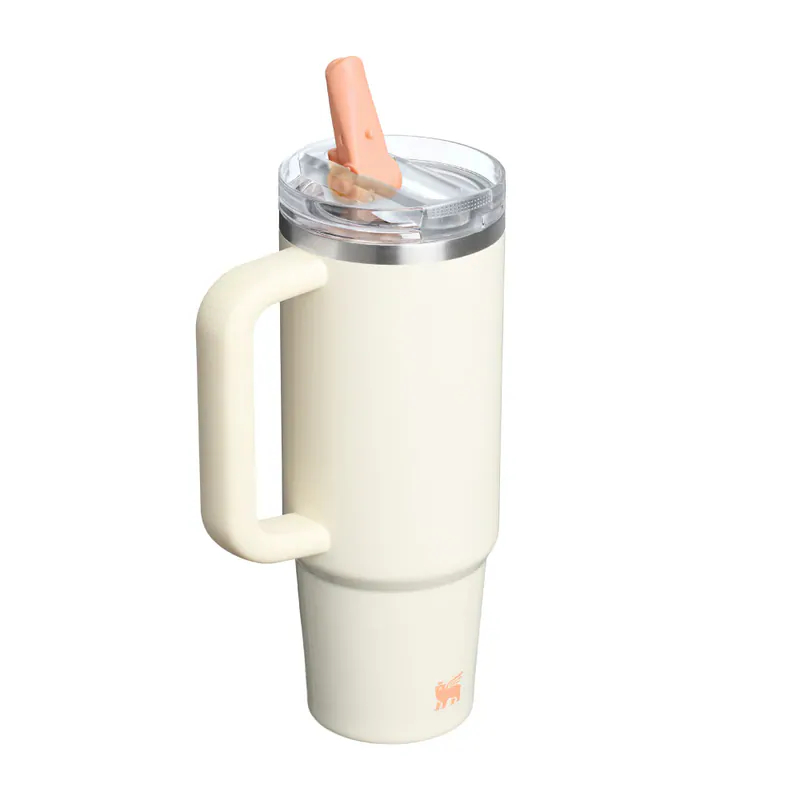 Stanley Quencher ProTour Flip Straw 不鏽鋼保溫杯(30oz-Cream Apricot Gloss)
