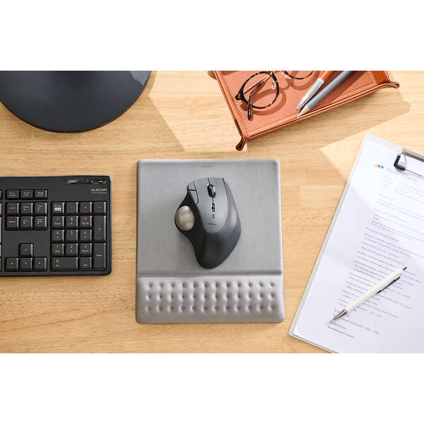ELECOM COMFY 加寬護腕滑鼠墊(灰色)