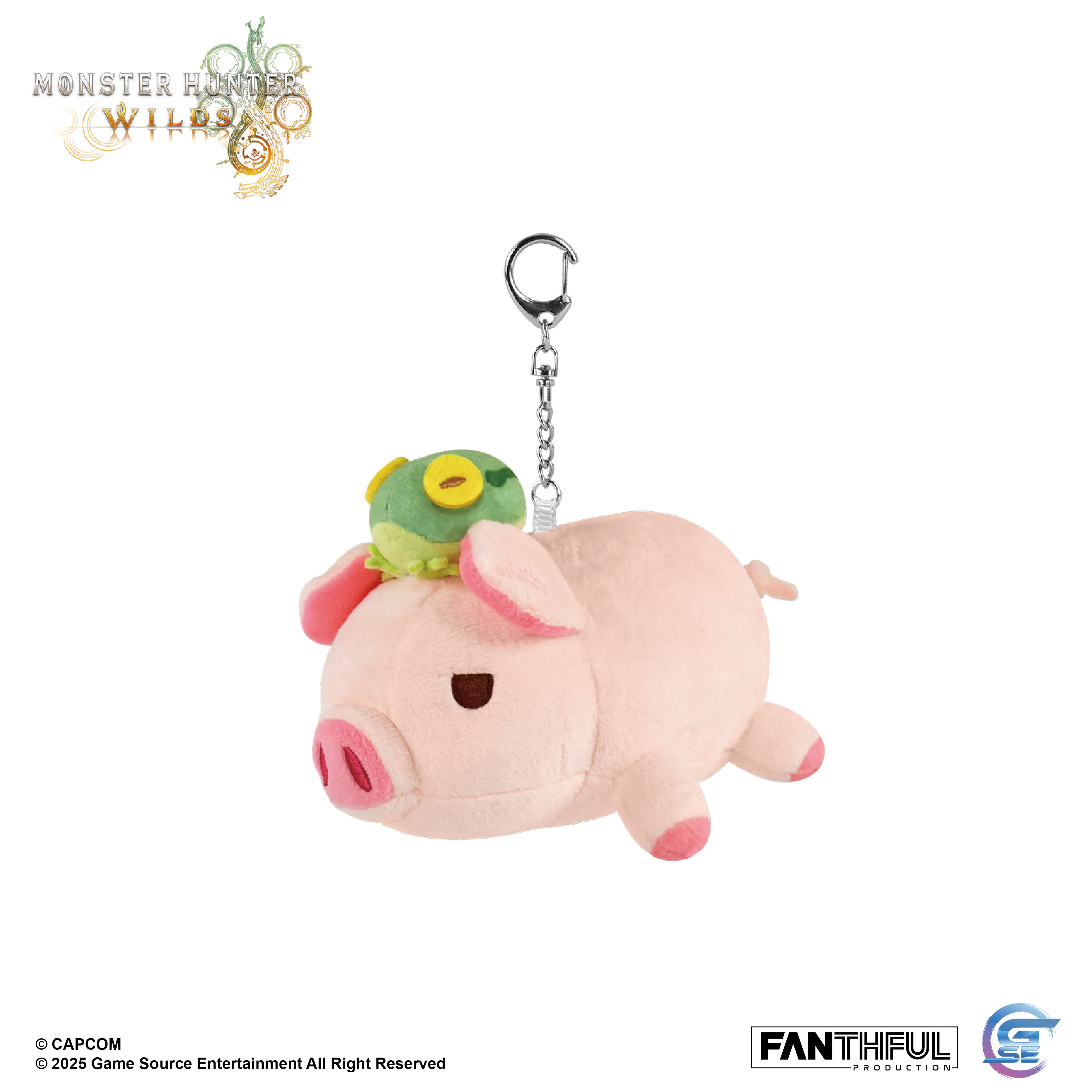 Fanthful《魔物獵人 荒野》Monster Hunter Wilds 毛絨掛件(噗吱豬)
