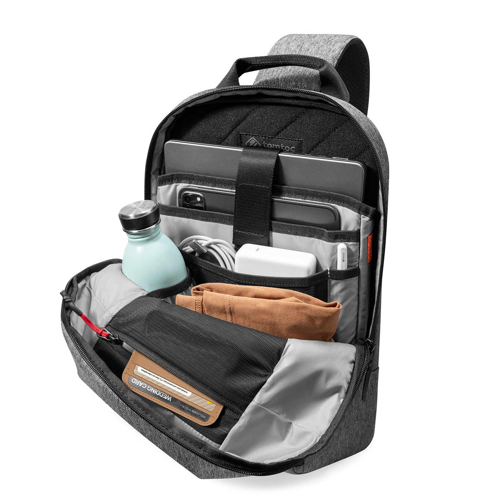 tomtoc Navigator-T24 城市探索斜孭袋(適用於13-14吋新款MacBook Pro)(T24M1G3)(Gray)