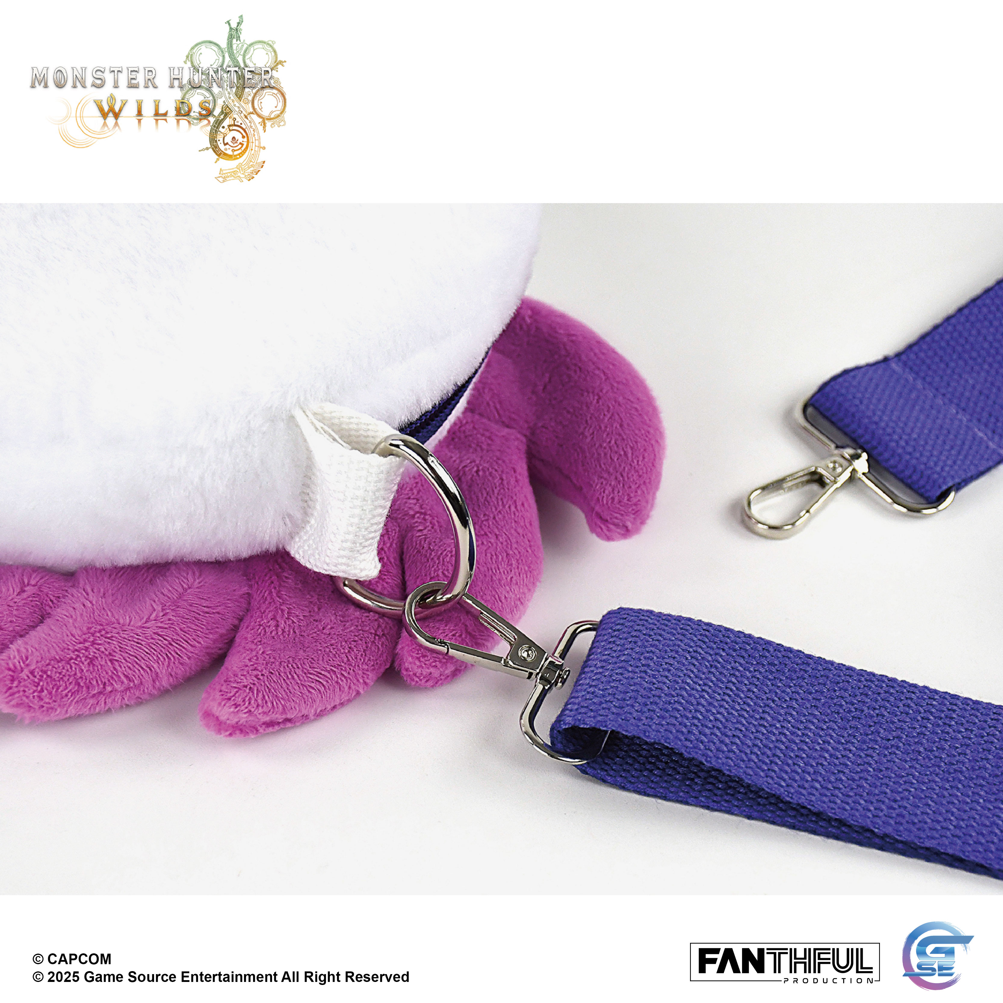 Fanthful《魔物獵人 荒野》Monster Hunter Wilds 毛絨包包(泡狐龍)