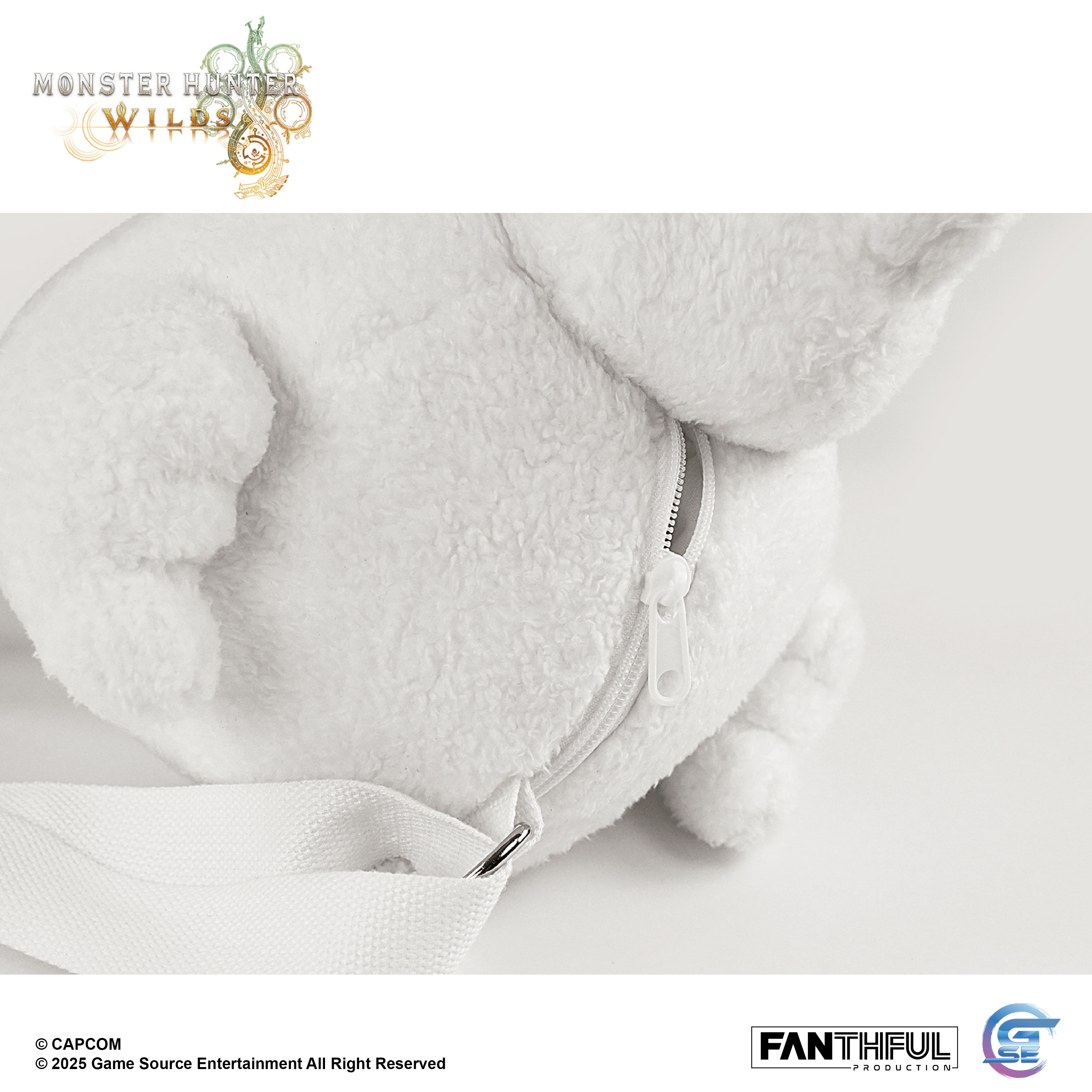 Fanthful《魔物獵人 荒野》Monster Hunter Wilds 毛絨包包(鷺鷹龍寶寶)