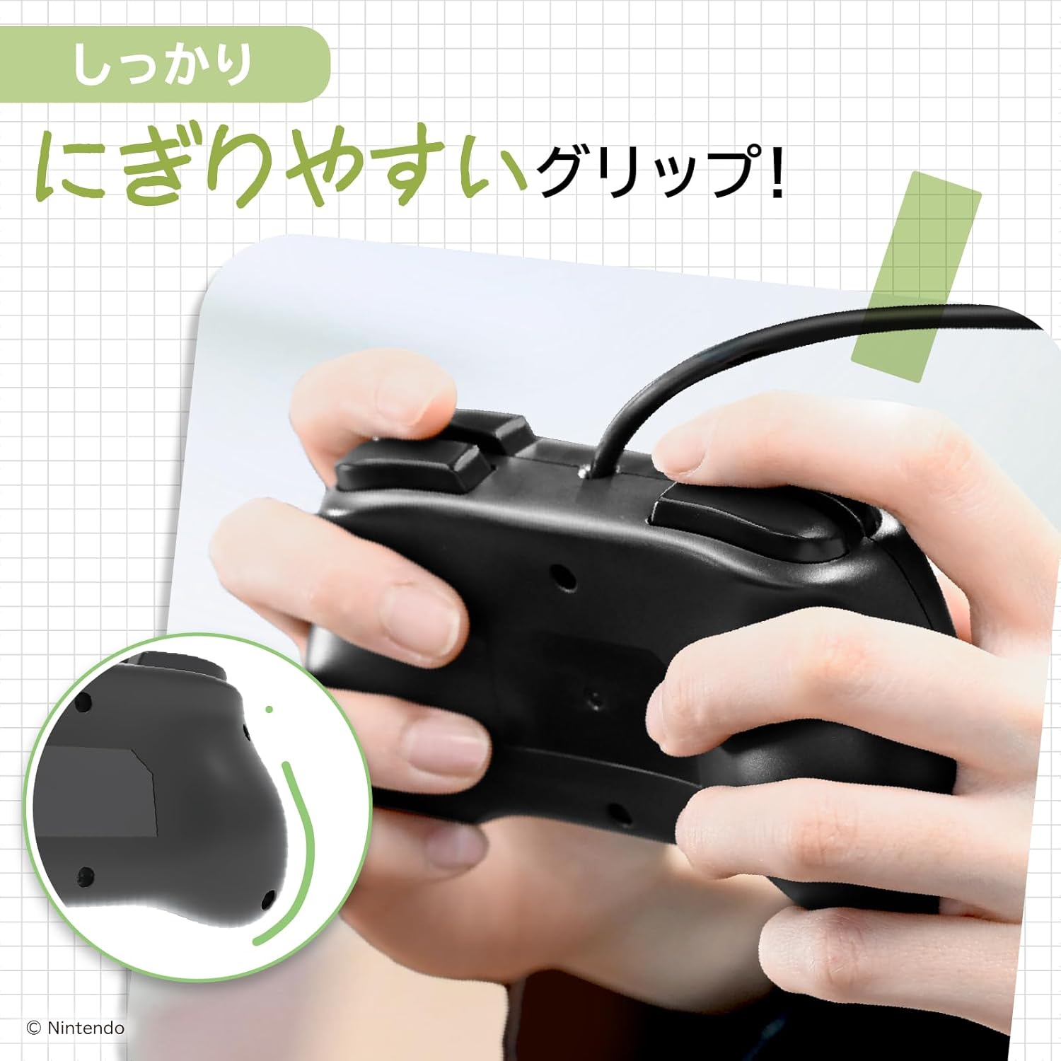 HORI 有線控制器 TURBO 迷你版 For Nintendo Switch 2(NSX-222A)(透黑)