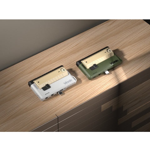 Vinnic Rendezvous 5000mAh 可換電 Type-C 直插式 雙輸出行動電源 (附21700電池兩枚)(軍事灰)