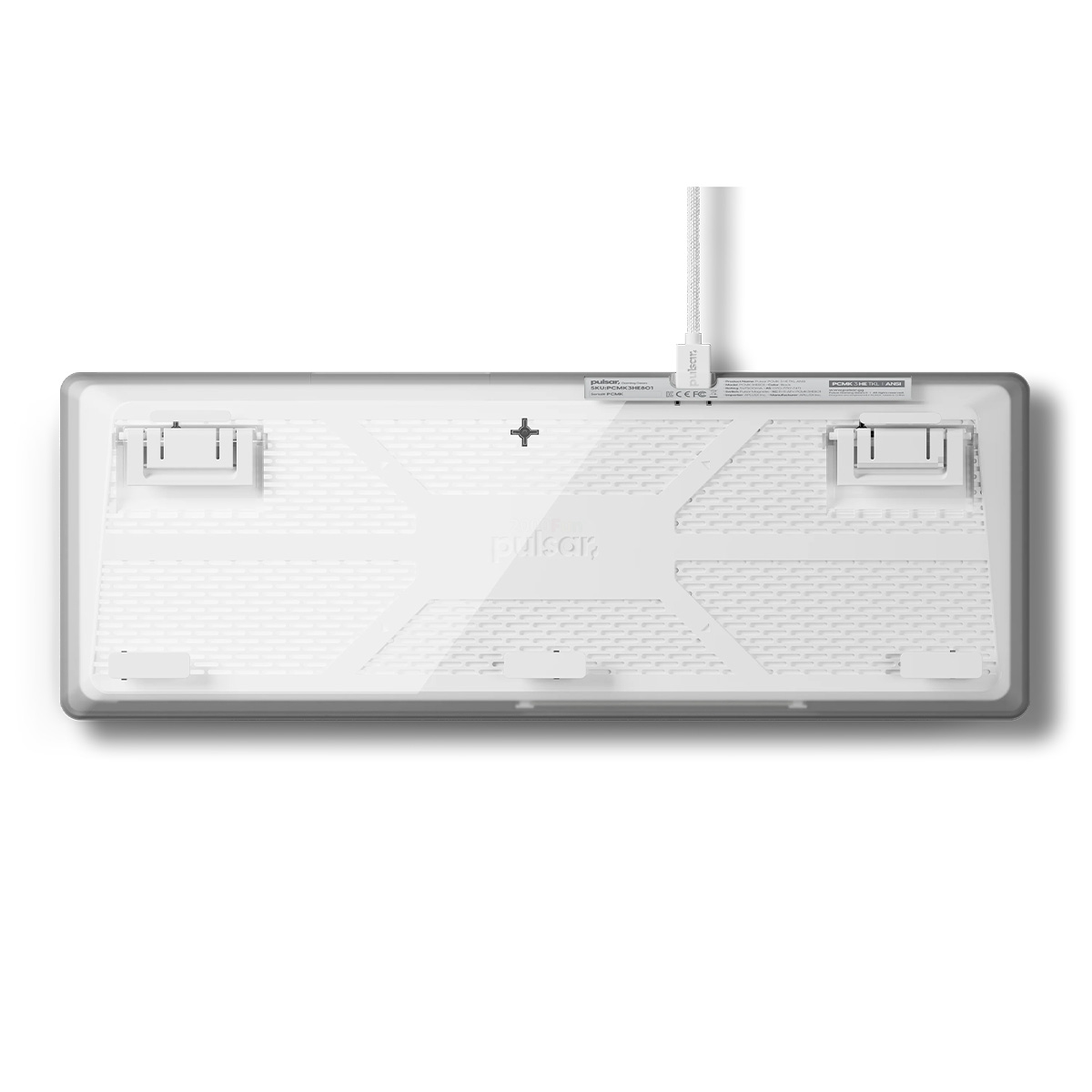 Pulsar PCMK 3 TKL HE 磁軸遊戲鍵盤(白色)