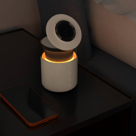 Vinnic Smoky Dome 5-in-1 Charging Dock | 15W 無線充 + 藍牙音響 + 氛圍燈(棕色)