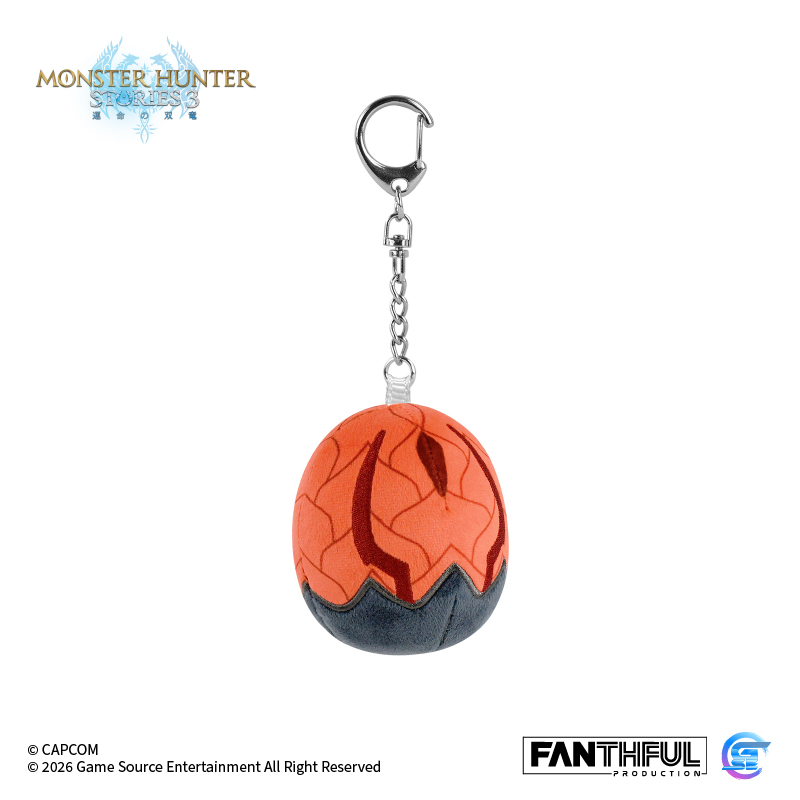 Fanthful 魔物獵人物語3 : 命運雙龍 毛絨掛件(蛋石)