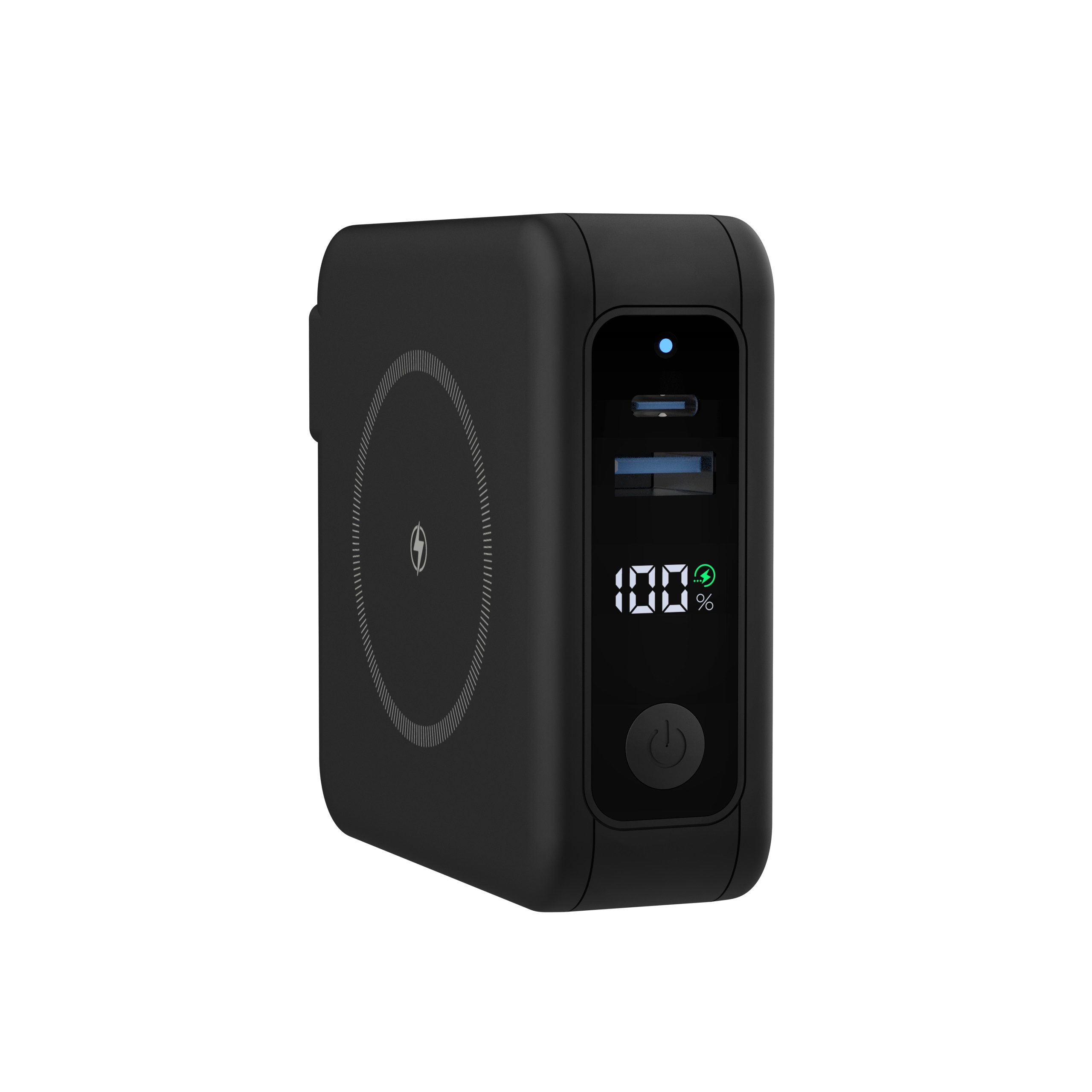 Vinnic PANGPOCHE 10000mAh 3合1 多功能磁吸充電器+旅行轉插(黑色)