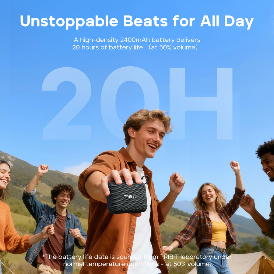 TRIBIT PocketGo IP68防水藍牙喇叭(BTS68)(藍色)