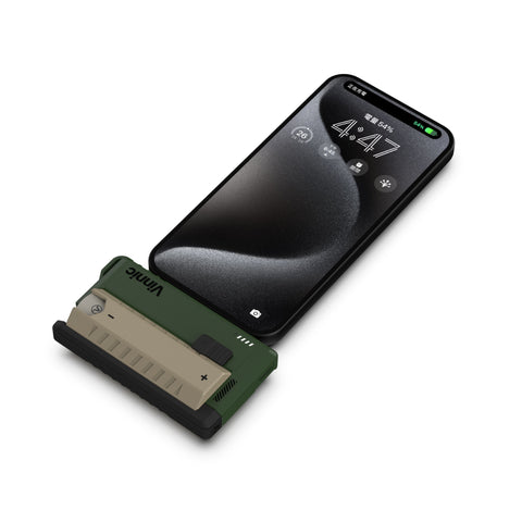 Vinnic Rendezvous 5000mAh 可換電 Type-C 直插式 雙輸出行動電源 (附21700電池兩枚)(軍事綠)