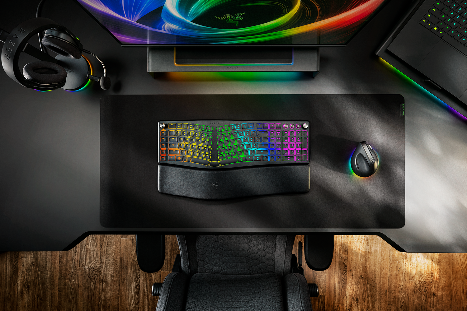 Razer Pro Type Ergo 三模無線人體工學分離式鍵盤