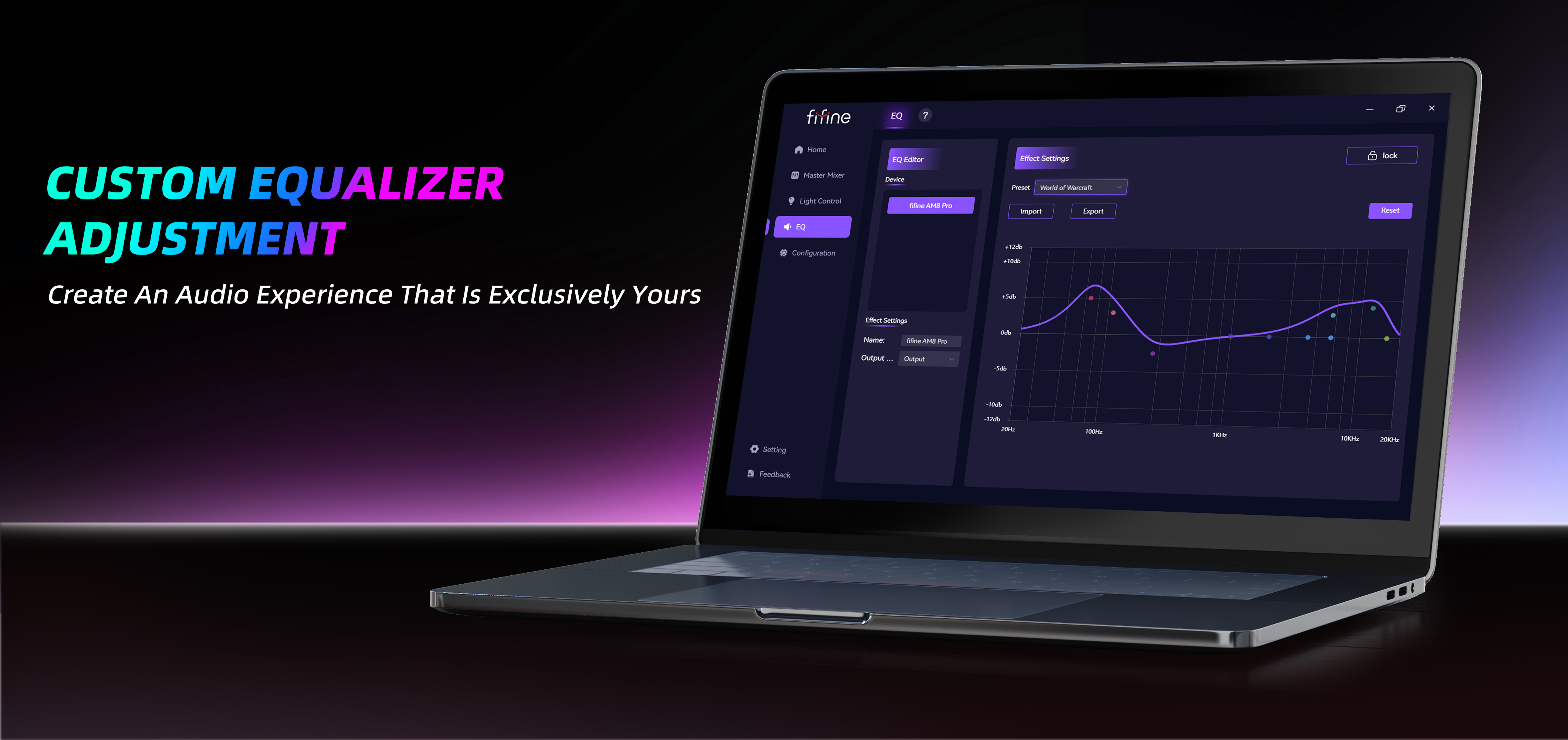 FIFINE AM8PROT 連RGB支架動圈式遊戲麥克風(支架-白色)