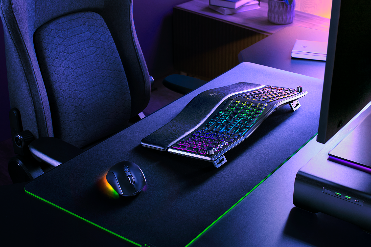 Razer Pro Type Ergo 三模無線人體工學分離式鍵盤