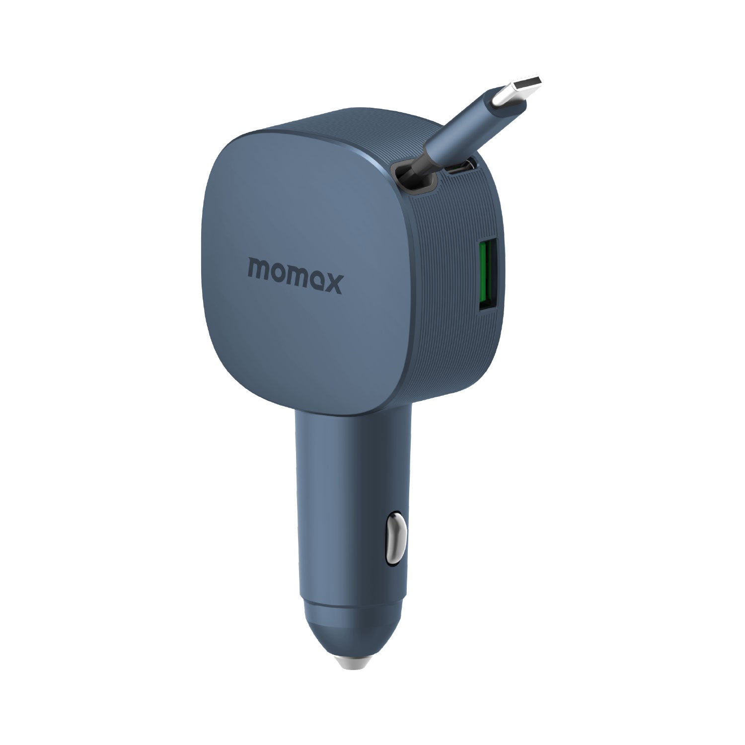 MOMAX 1-MOVE+ 60W 伸縮充電線雙接口車用充電器(深空灰)