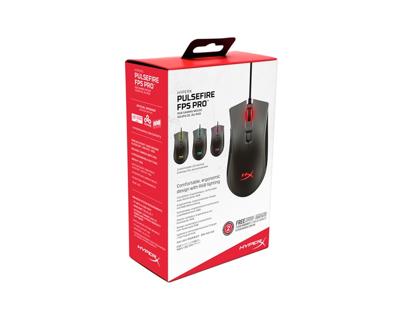 HyperX Alloy Elite 機械式鍵盤 + PulseFire FPS Pro RGB 光學滑鼠(茶軸紅光鍵盤)