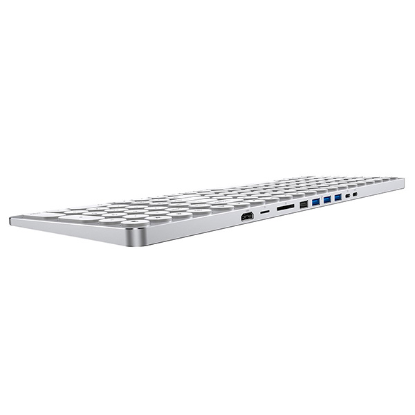 KOLUDE KeyHub KD-K1 多功能9合1集線鍵盤(Silver)